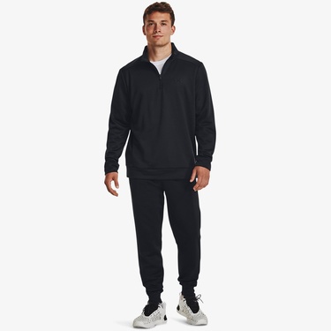  Under Armour Fleece 1/4 Zip Erkek Siyah Günlük Sweatshirt