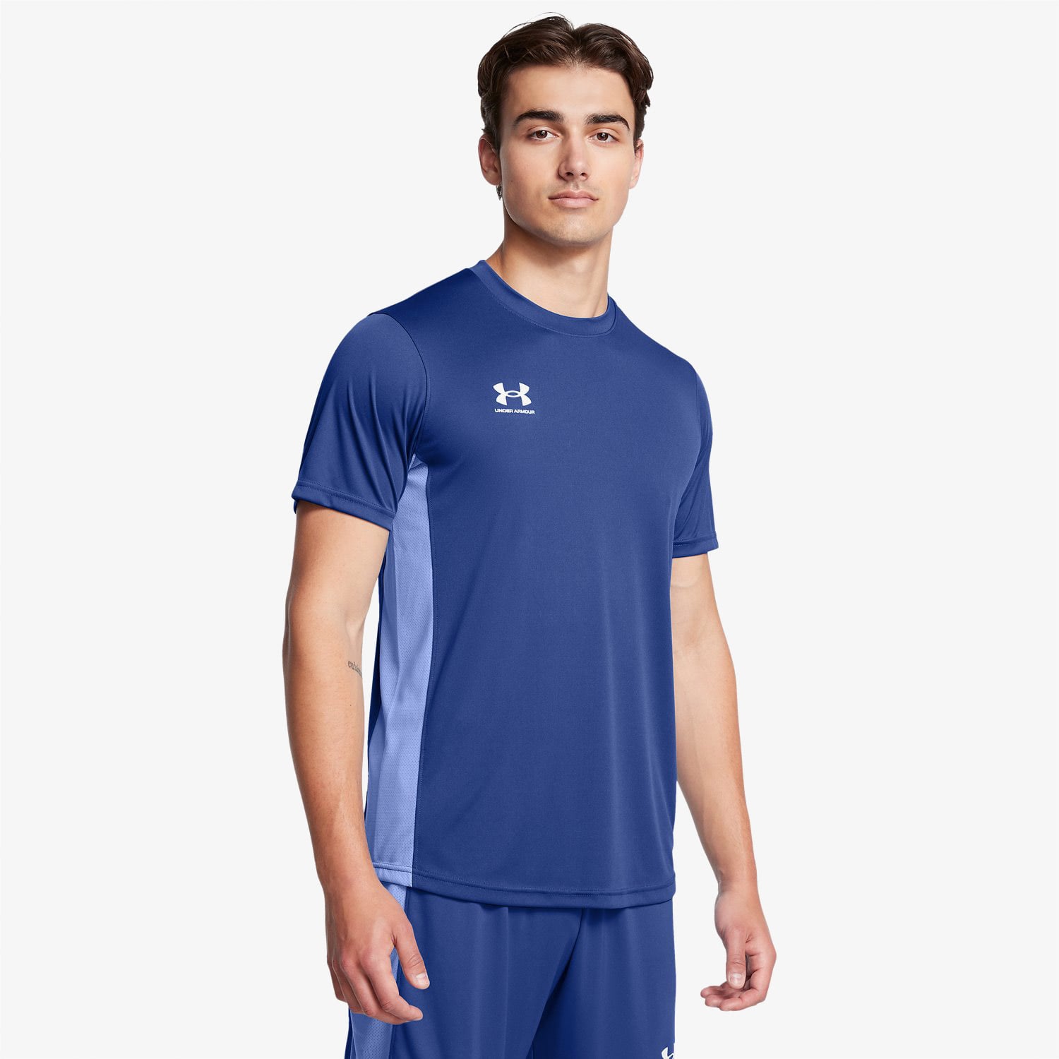  Under Armour Challenger Erkek Mavi Antrenman T-Shirt