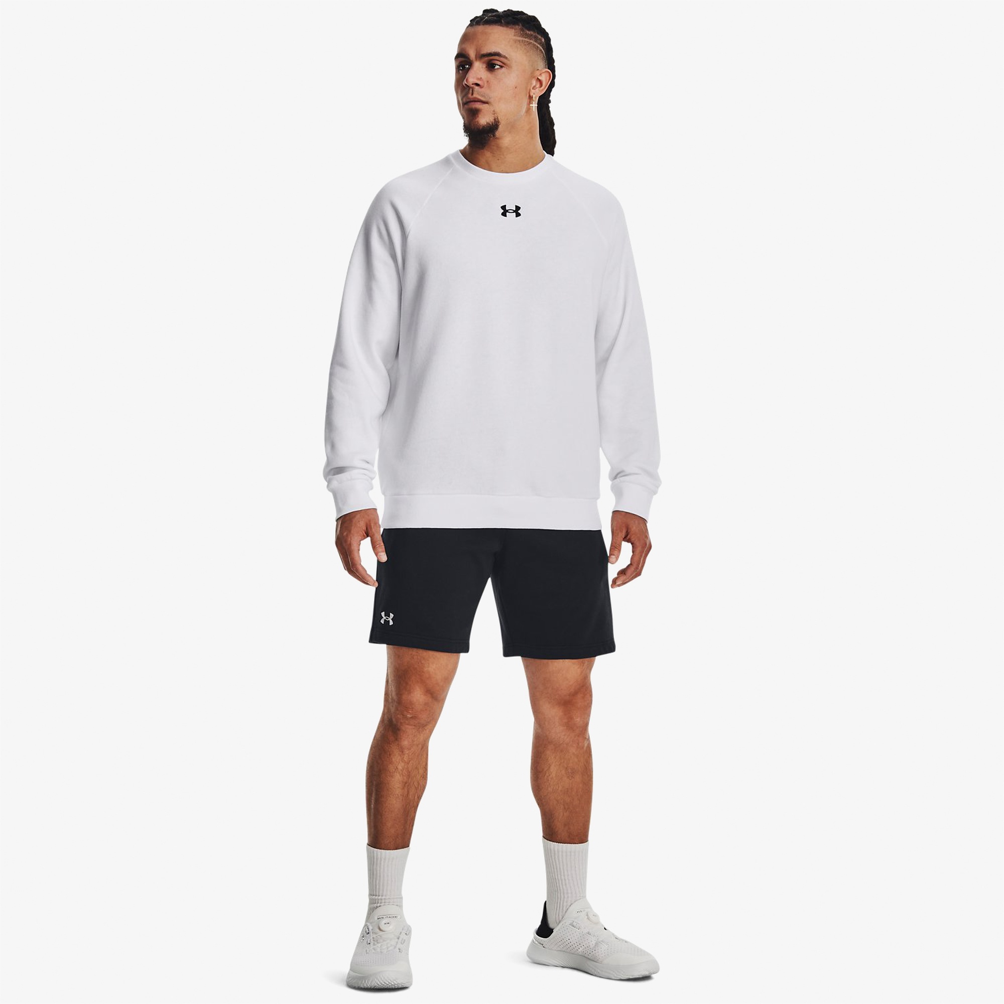 Under Armour Rival Fleece Erkek Siyah Antrenman Şortu