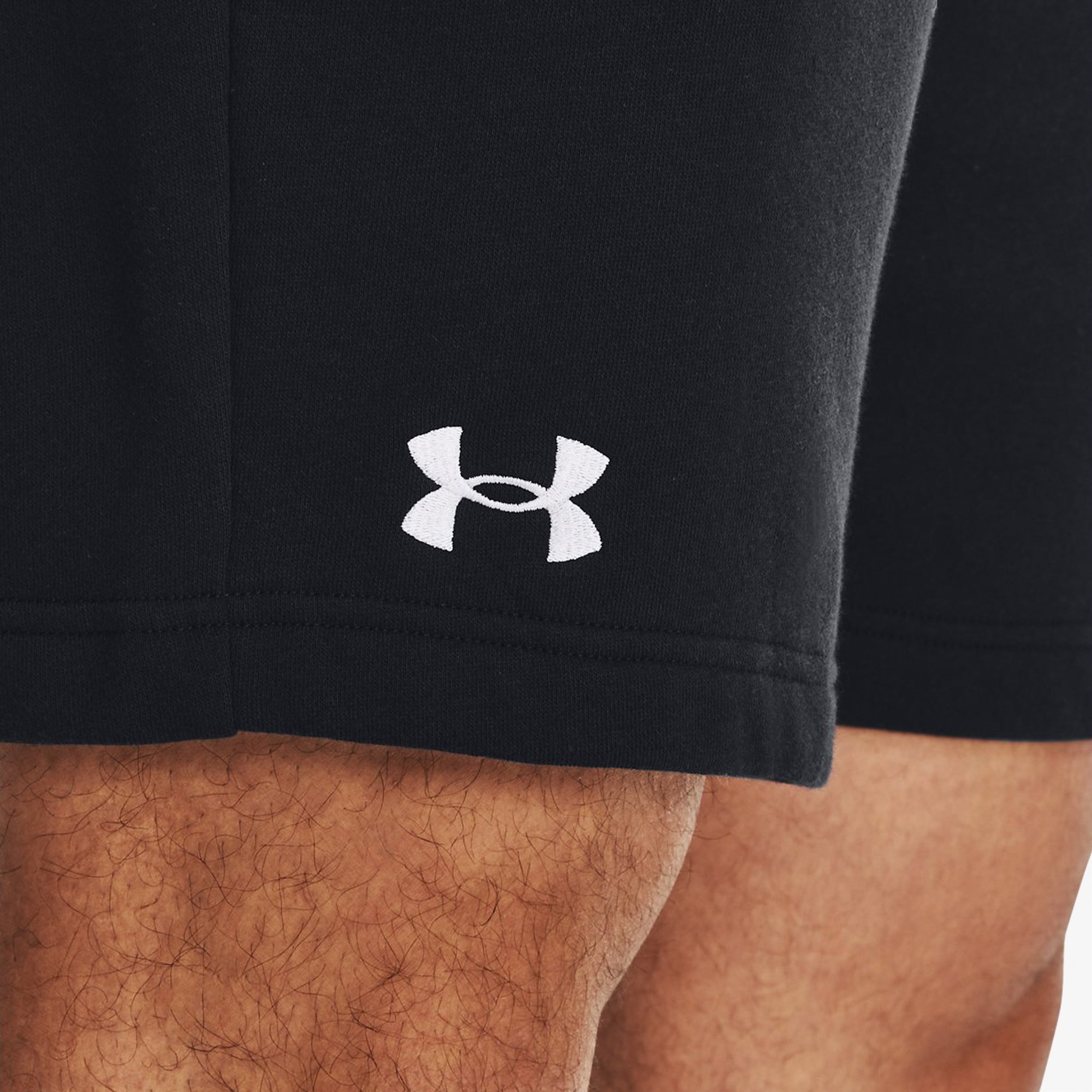 Under Armour Rival Fleece Erkek Siyah Antrenman Şortu