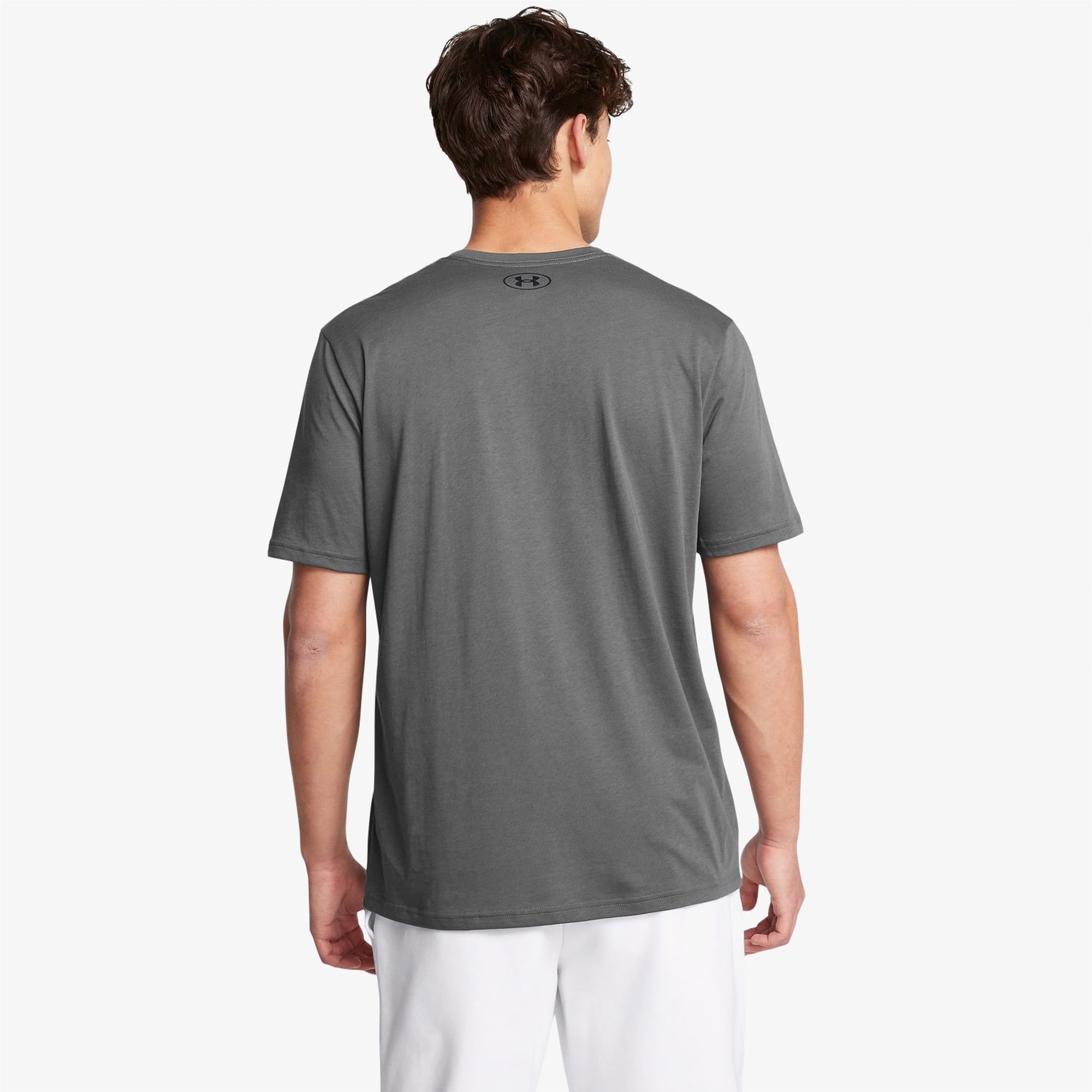 Under Armour Sportstyle Left Chest Erkek Gri Günlük T-Shirt