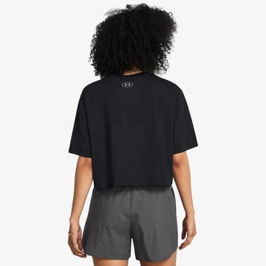  Under Armour Boxy Crop Kadın Siyah Günlük T-Shirt