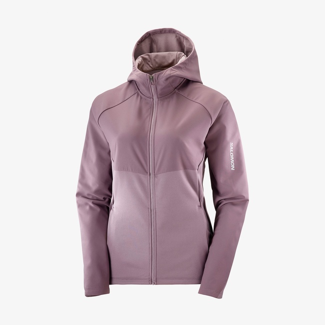  Salomon Runlife Kadın Mor Koşu Sweatshirt