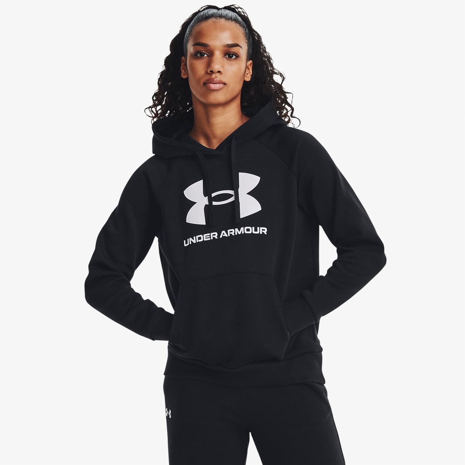 Under Armour Rival Fleece Kadın Siyah Günlük Sweatshirt