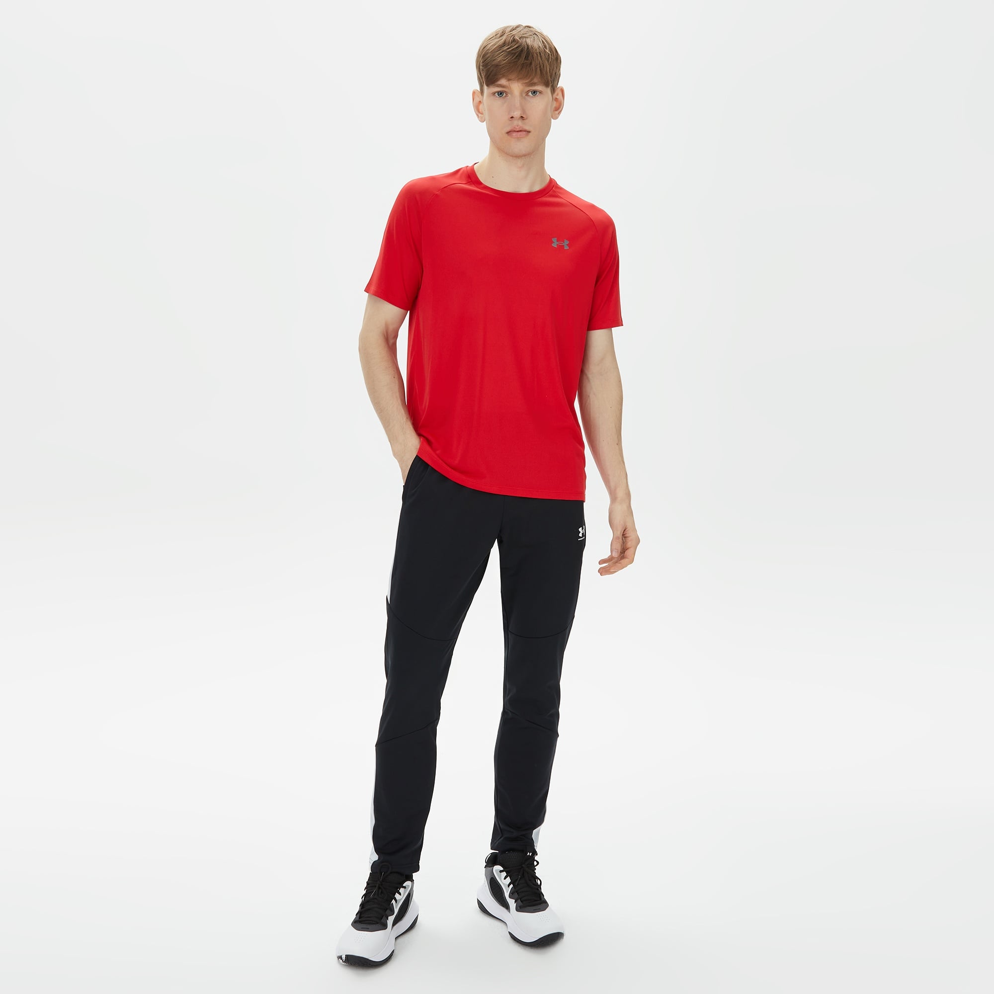 Under Armour Tech 2.0 Erkek Kırmızı Antrenman T-Shirt