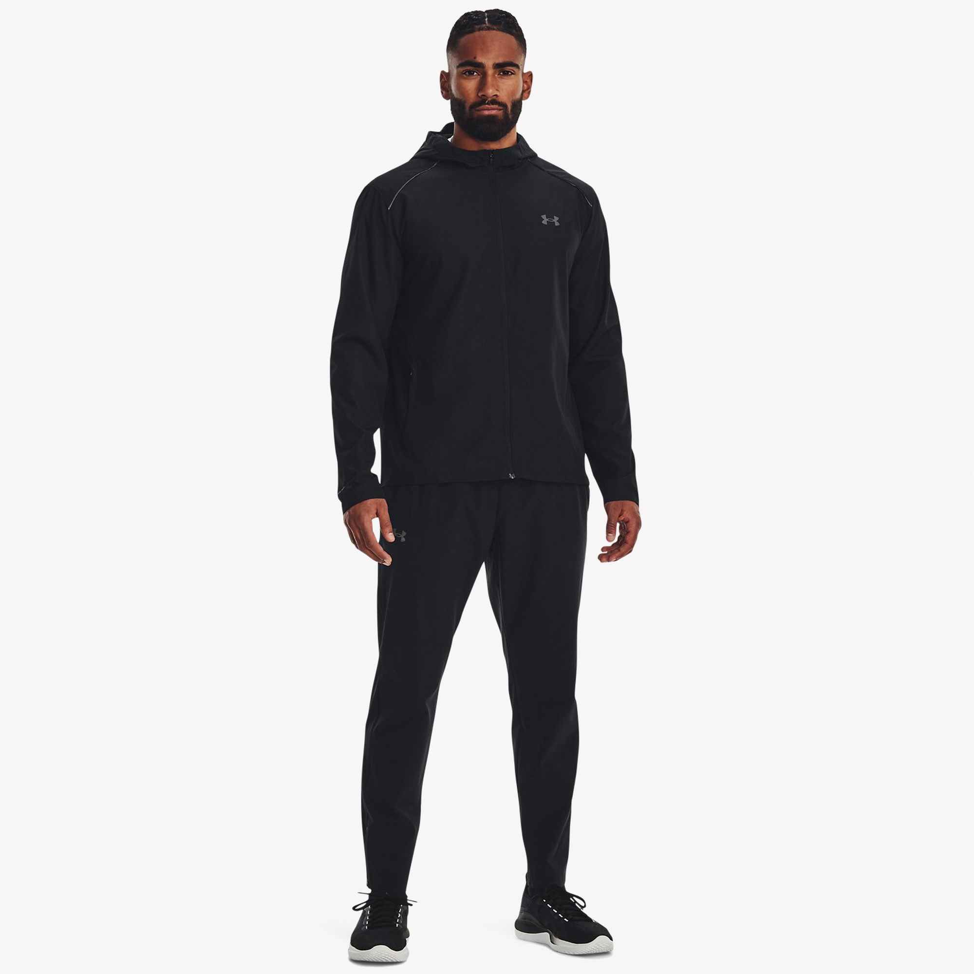 Under Armour Storm Run Erkek Siyah Koşu Ceketi
