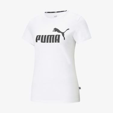  Puma Essentials Kadın Beyaz Günlük T-Shirt