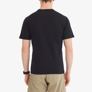  Columbia Retro Logo Erkek Siyah Günlük T-Shirt