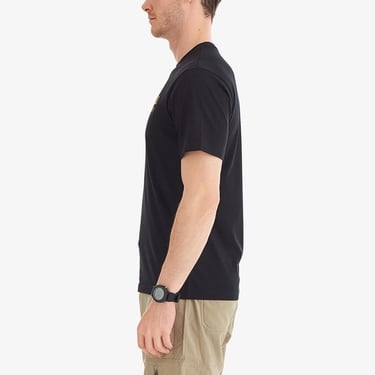  Columbia Retro Logo Erkek Siyah Günlük T-Shirt