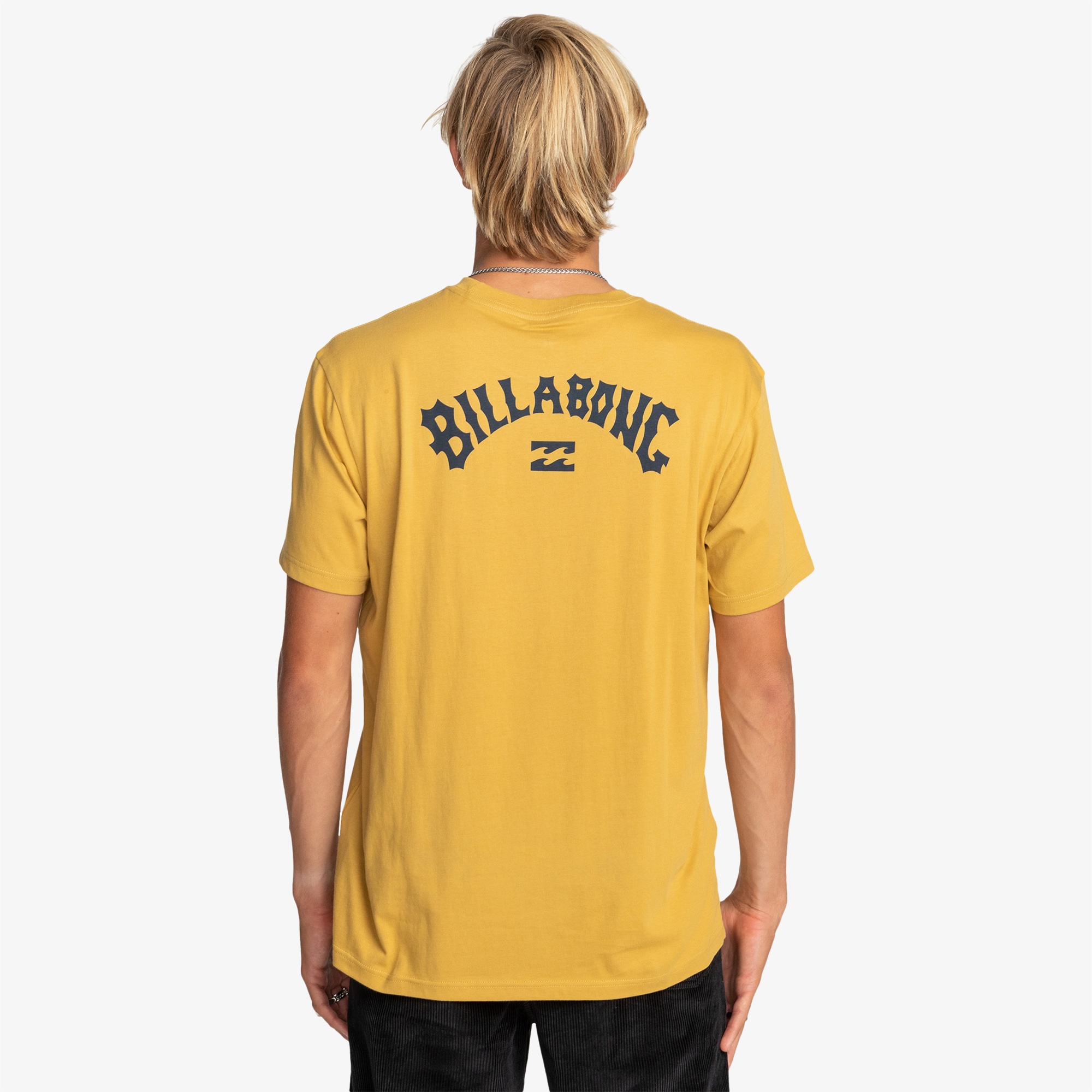 Billabong Arch Wave Erkek Sarı Günlük T-Shirt