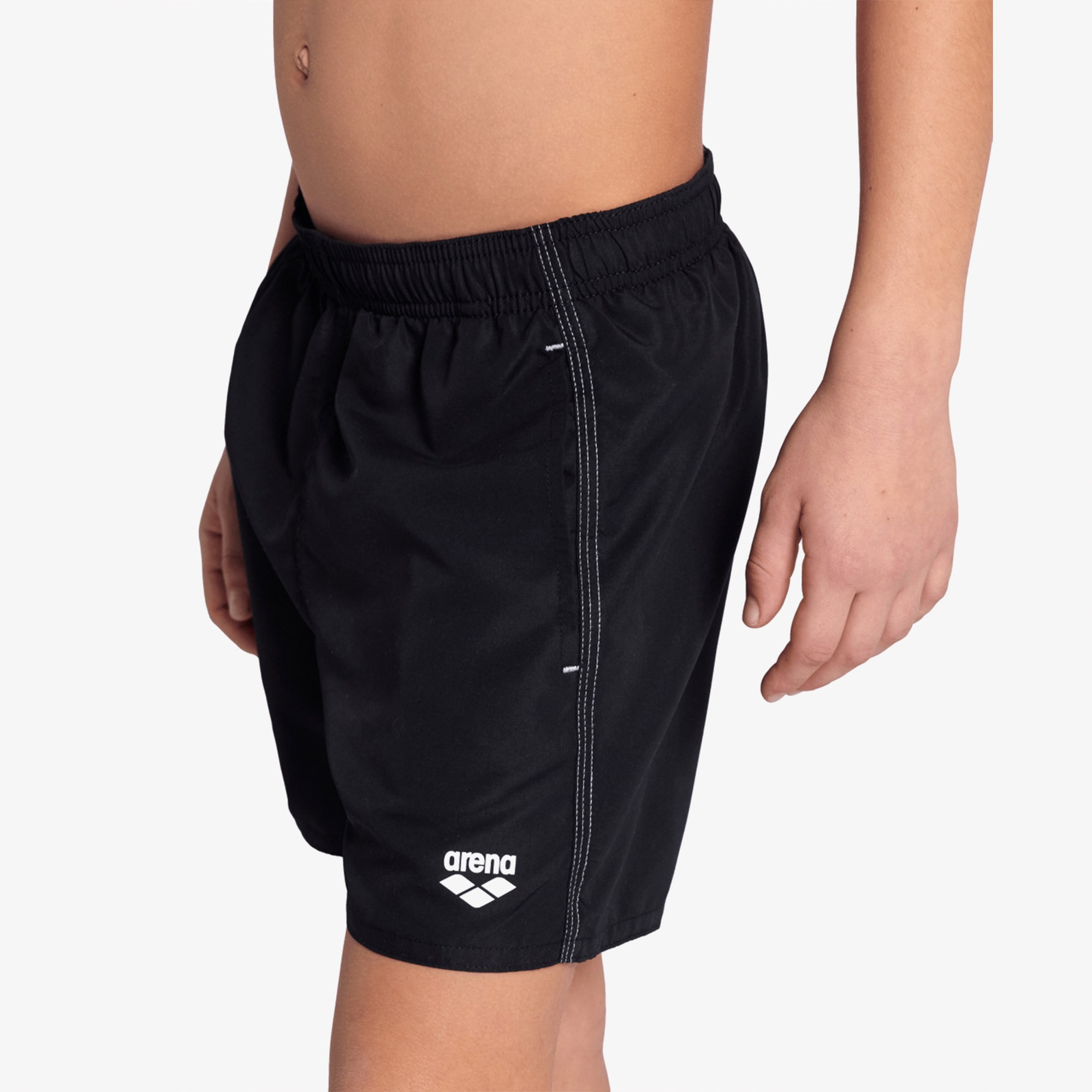 Arena Beach Boxer Solid Çocuk Siyah Mayo