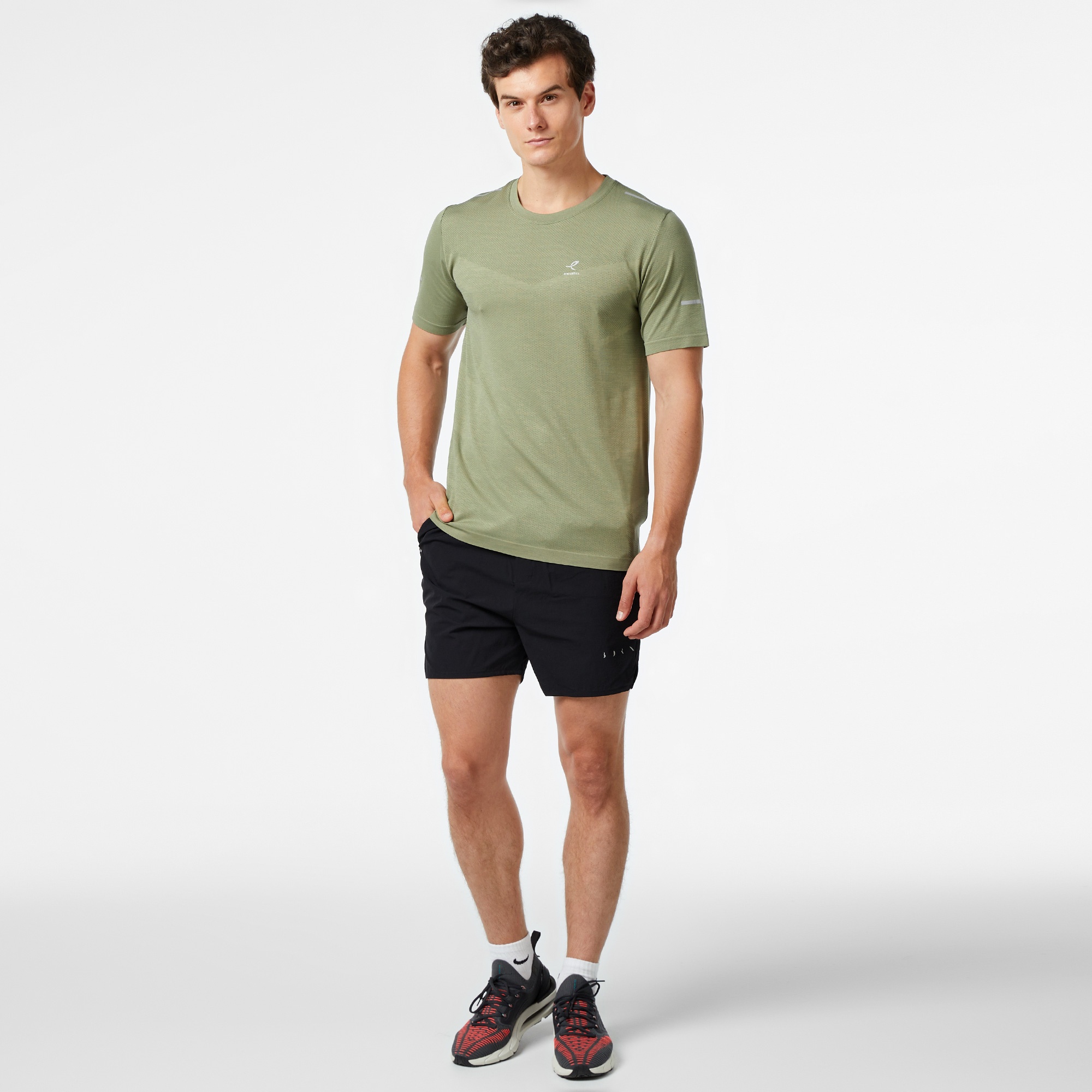 Energetics Tayeb Erkek Yeşil Antrenman T-Shirt