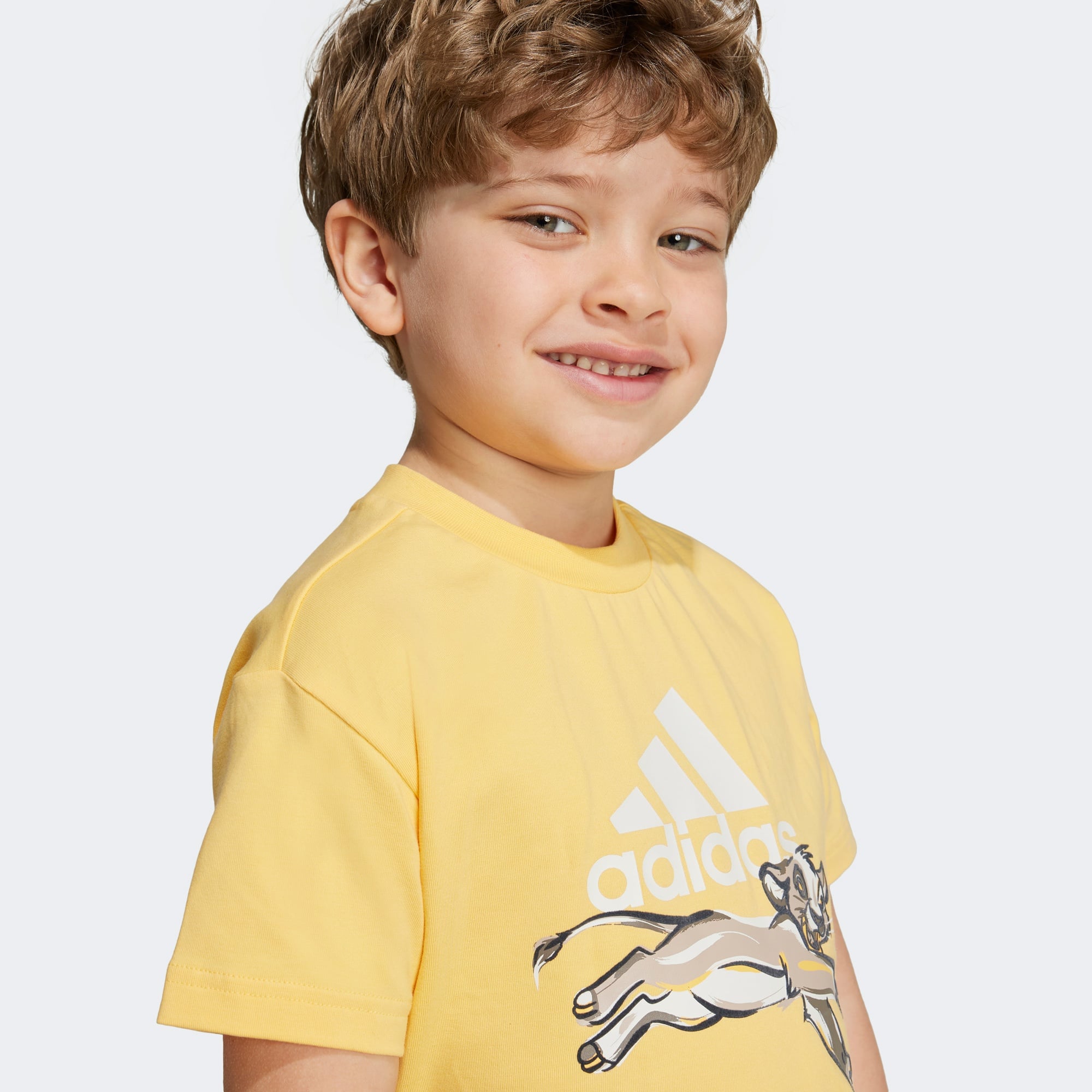 adidas Disney Lion King Çocuk Sarı Günlük T-Shirt
