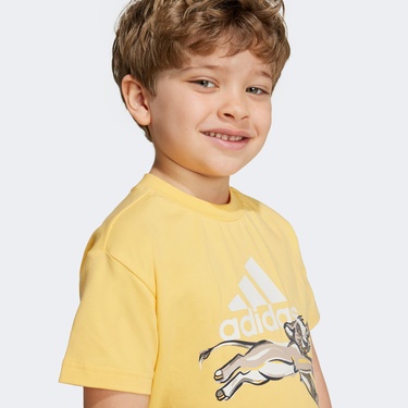  adidas Disney Lion King Çocuk Sarı Günlük T-Shirt