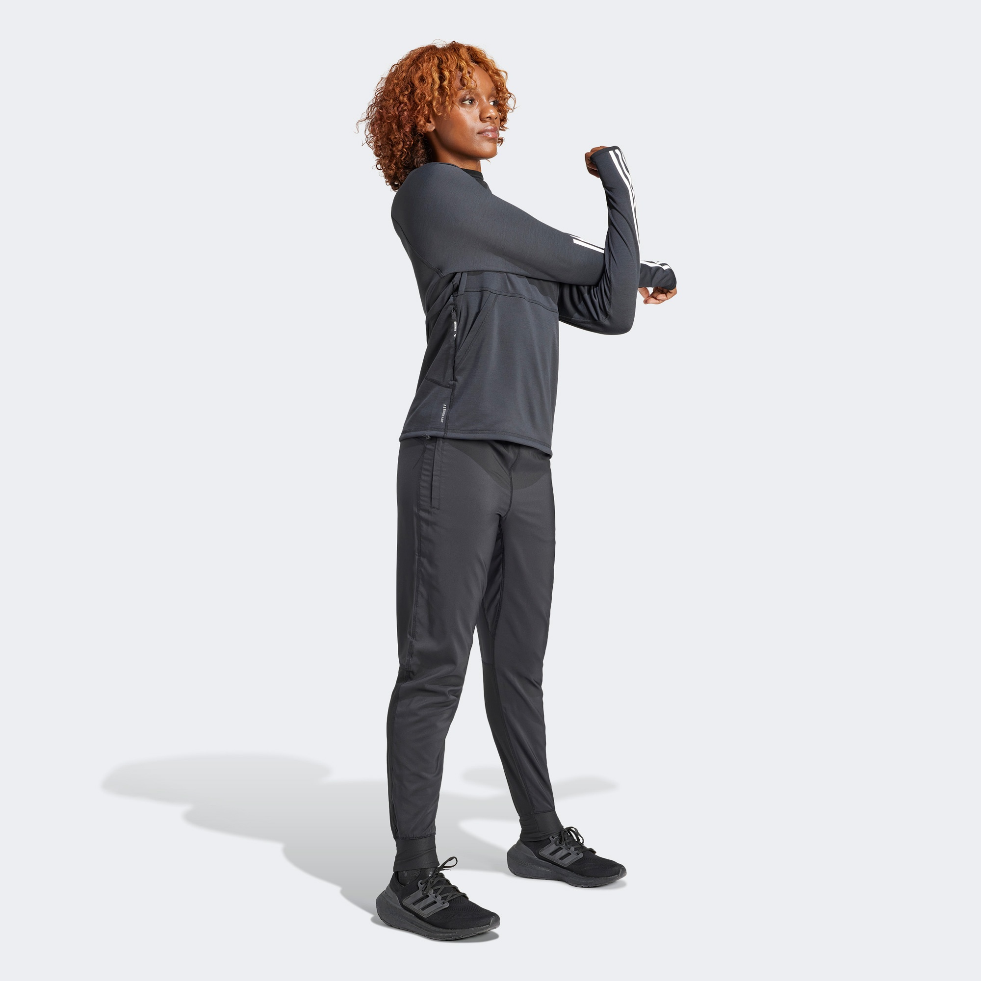 adidas Otr E 3S Kadın Siyah Koşu Sweatshirt