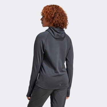  adidas Otr E 3S Kadın Siyah Koşu Sweatshirt