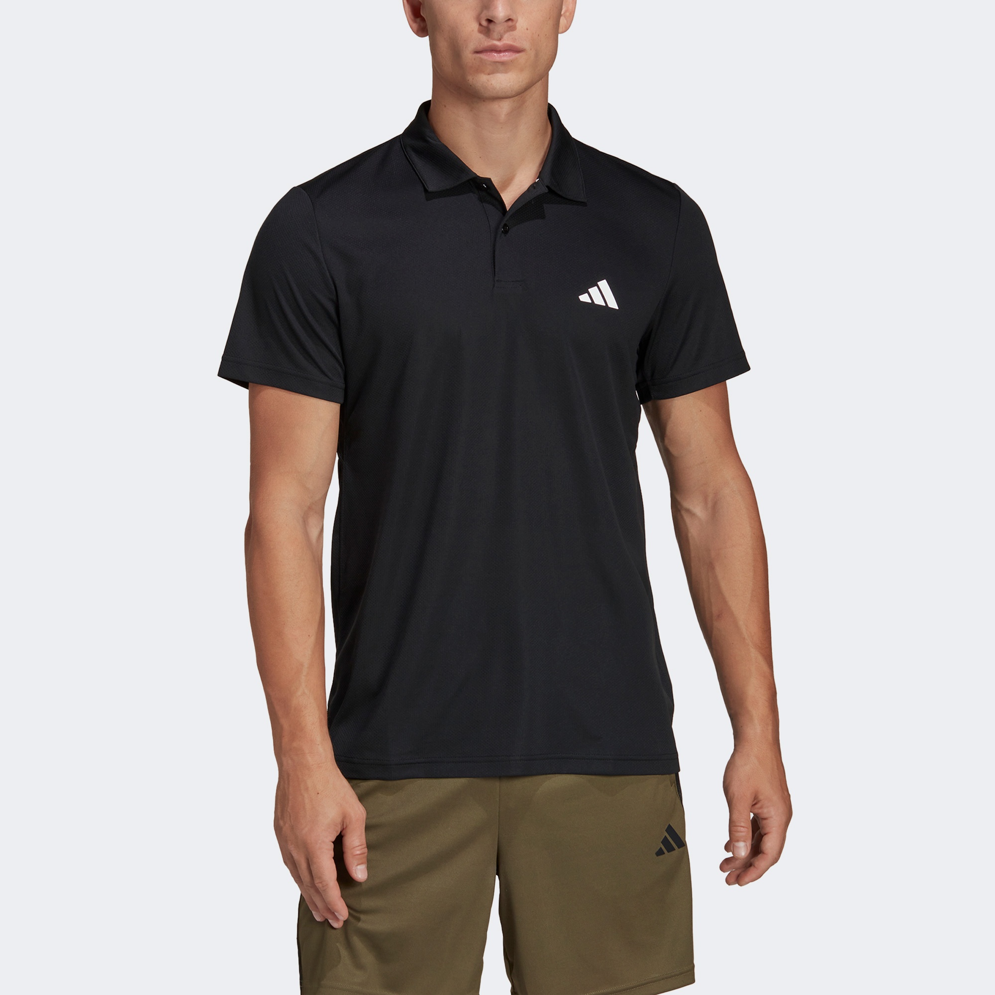 adidas TR-ES Base Erkek Siyah Günlük Polo T-Shirt