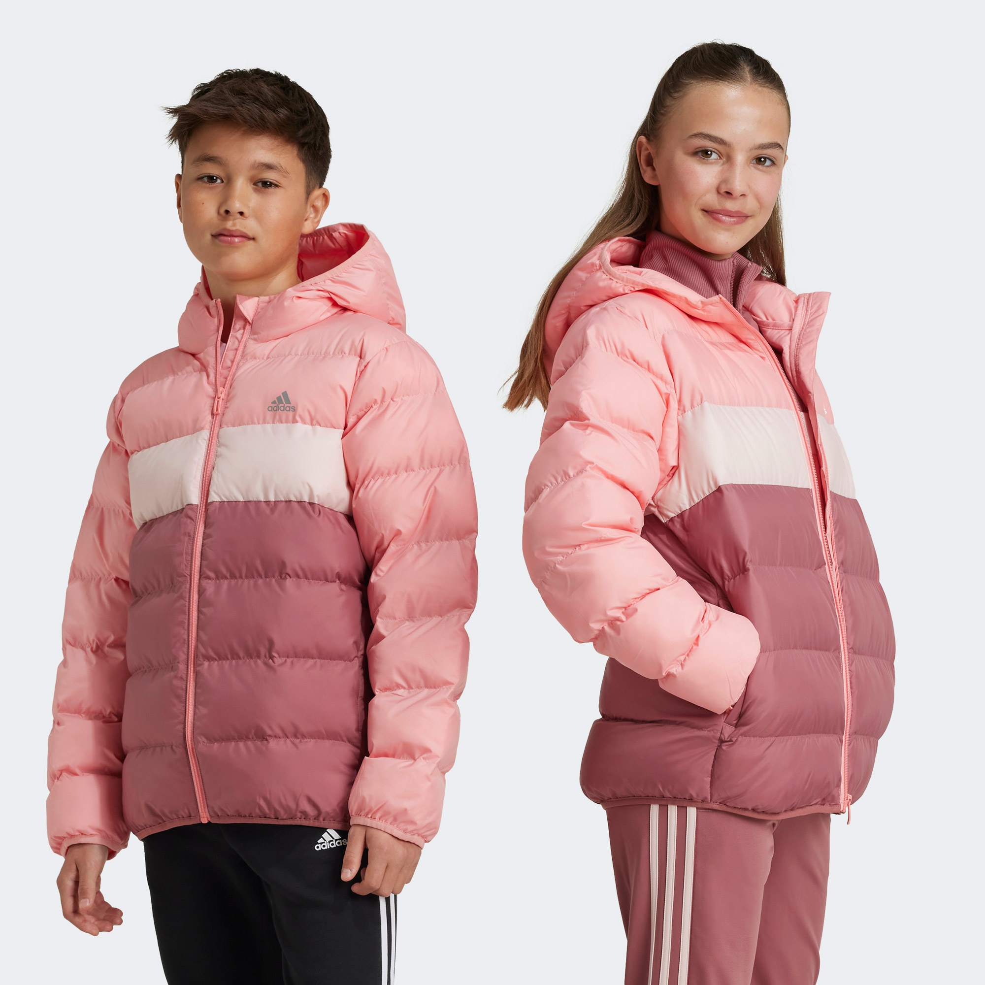 adidas Down Çocuk Pembe Günlük Mont