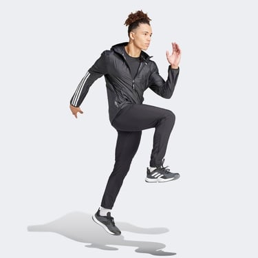  adidas Own The Run 3 Stripes Erkek Siyah Rüzgarlık