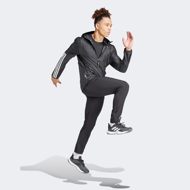  adidas Own The Run 3 Stripes Erkek Siyah Rüzgarlık