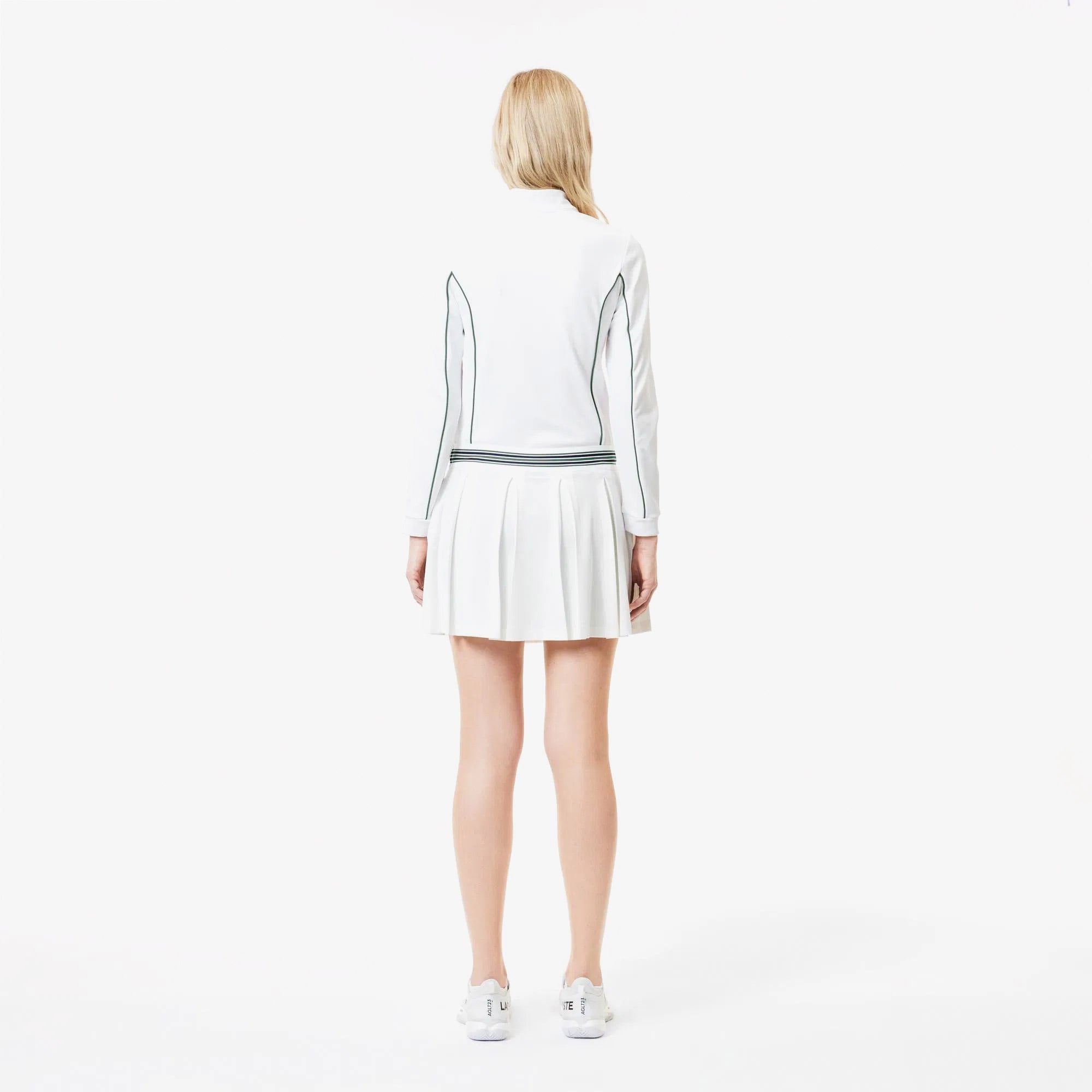 Lacoste Tenis Pileli Kadın Beyaz Tenis Eteği
