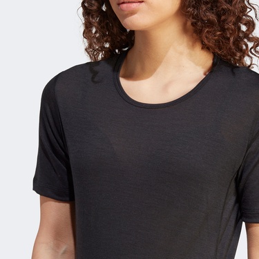  adidas Xperior Merino Kadın Siyah Antrenman T-Shirt