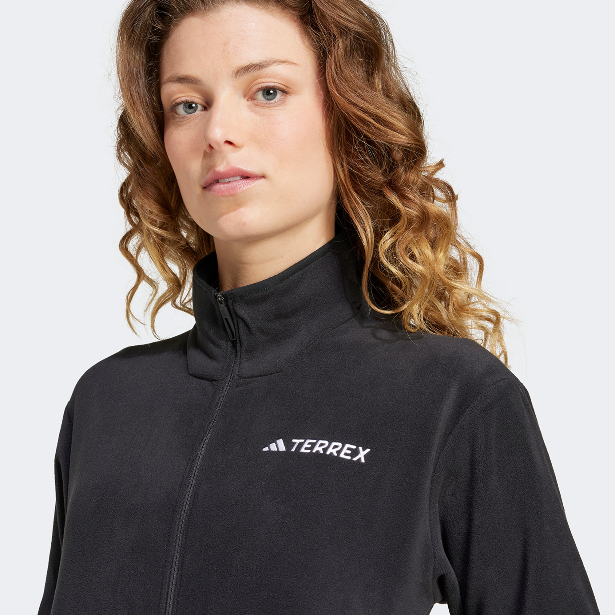 adidas Terrex Multi Fleece Full Zip Kadın Siyah Günlük Sweatshirt