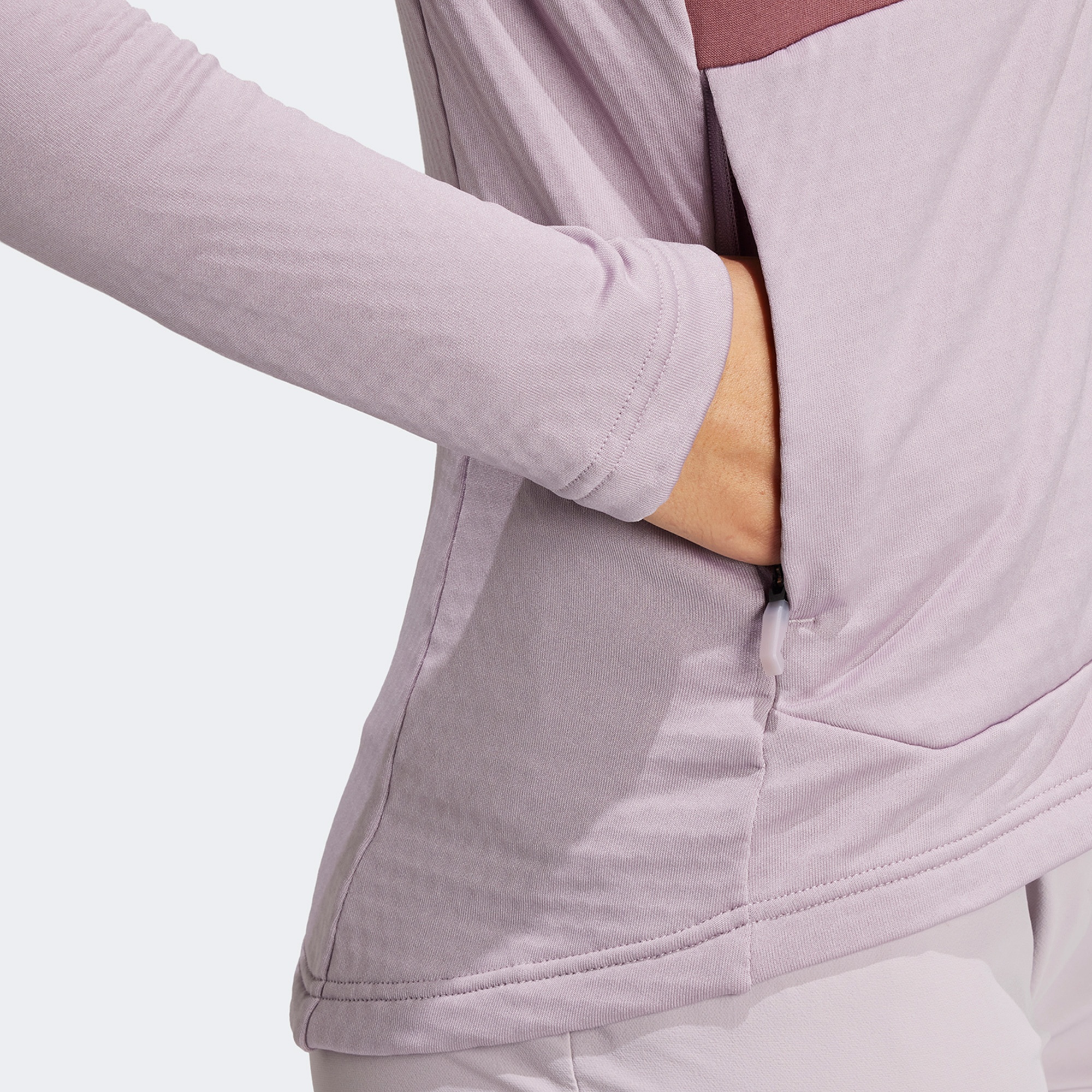 adidas Terrex Multi Light Fleece Full Zip Kadın Mor Antrenman Üstü