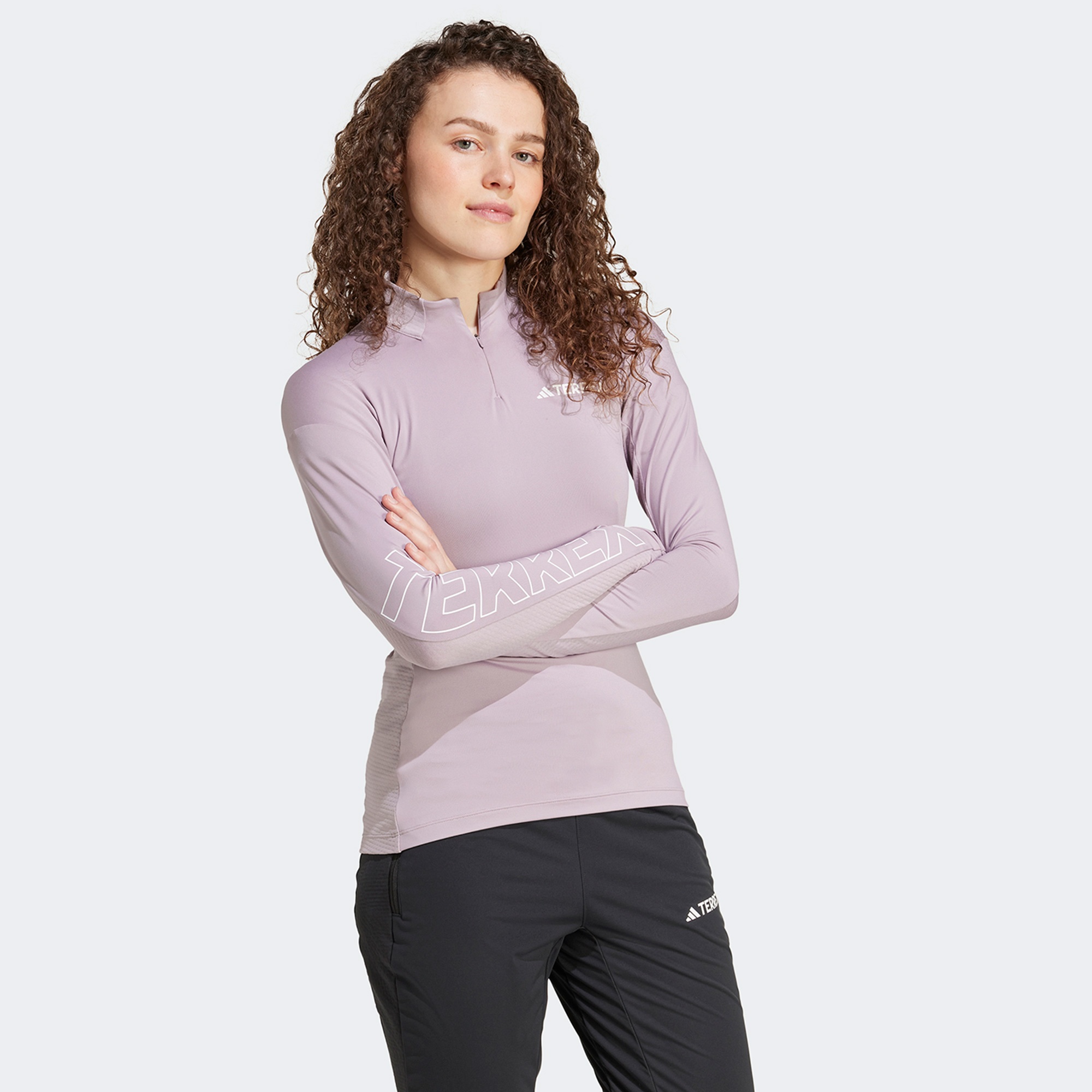 adidas Xpr Longsleeve Kadın Mor Antrenman Üstü