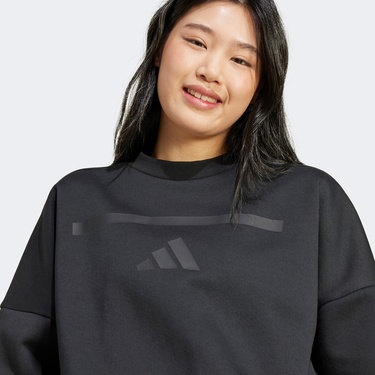  adidas Z.N.E. Kadın Siyah Günlük Sweatshirt