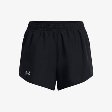  Under Armour Fly By 3inch Kadın Siyah Koşu Şortu