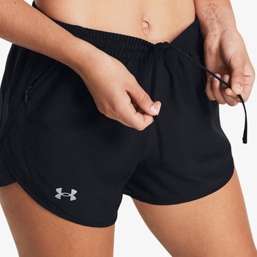  Under Armour Fly By 3inch Kadın Siyah Koşu Şortu