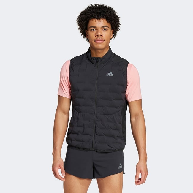  adidas Adizero Running Padded Erkek Siyah Koşu Yeleği