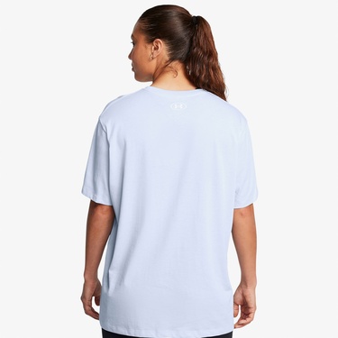  Under Armour Bfos Logo Kadın Mavi Günlük T-Shirt