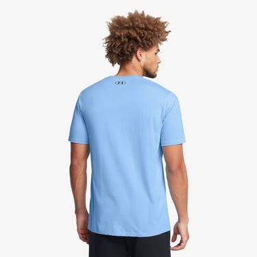  Under Armour Big Logo Fill Erkek Mavi Günlük T-Shirt