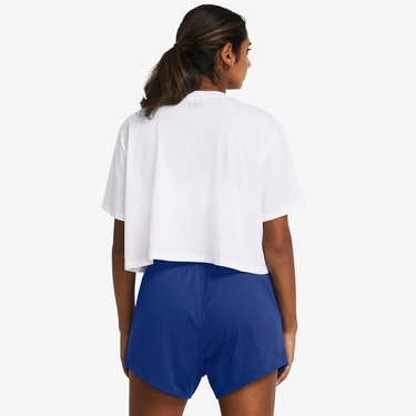  Under Armour Boxy Crop Branded Kadın Beyaz Günlük T-Shirt