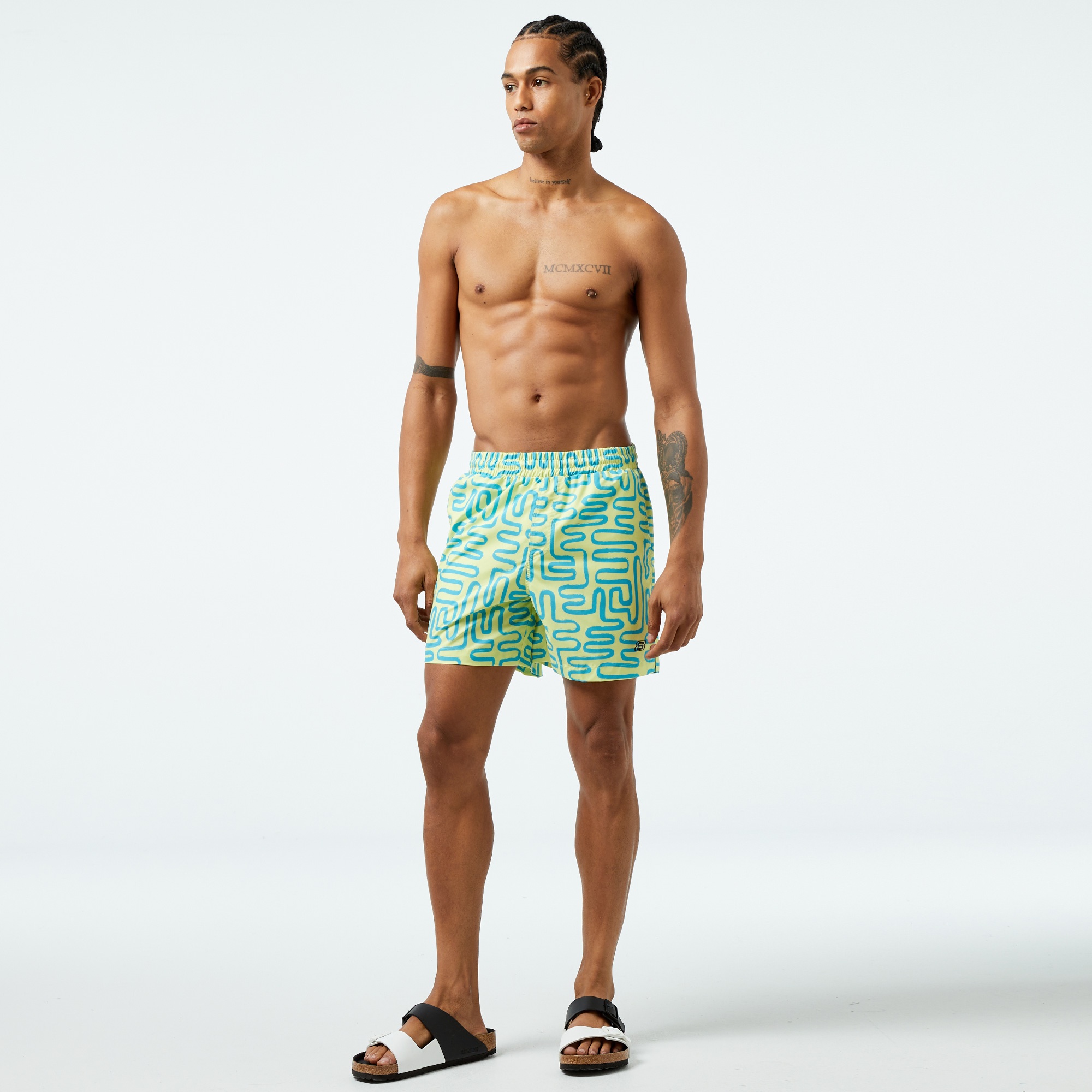 Skechers Swimwear M5 Erkek Yeşil Mayo