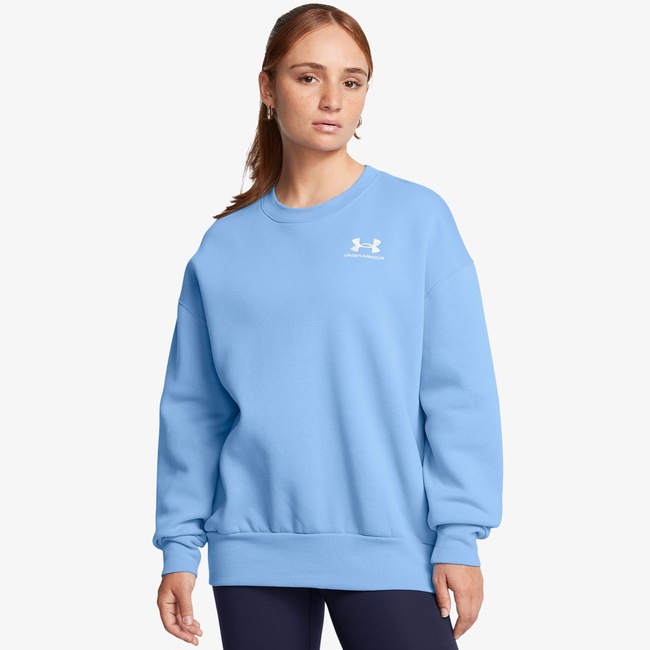  Under Armour Icon Fleece Kadın Mavi Günlük Sweatshirt