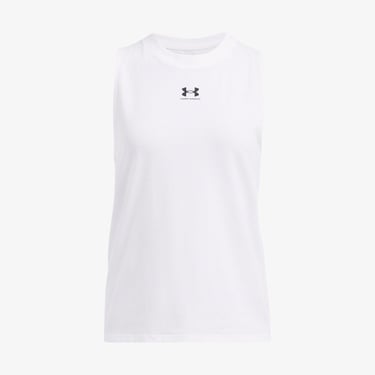  Under Armour Rival Muscle Kadın Beyaz Antrenman Atleti