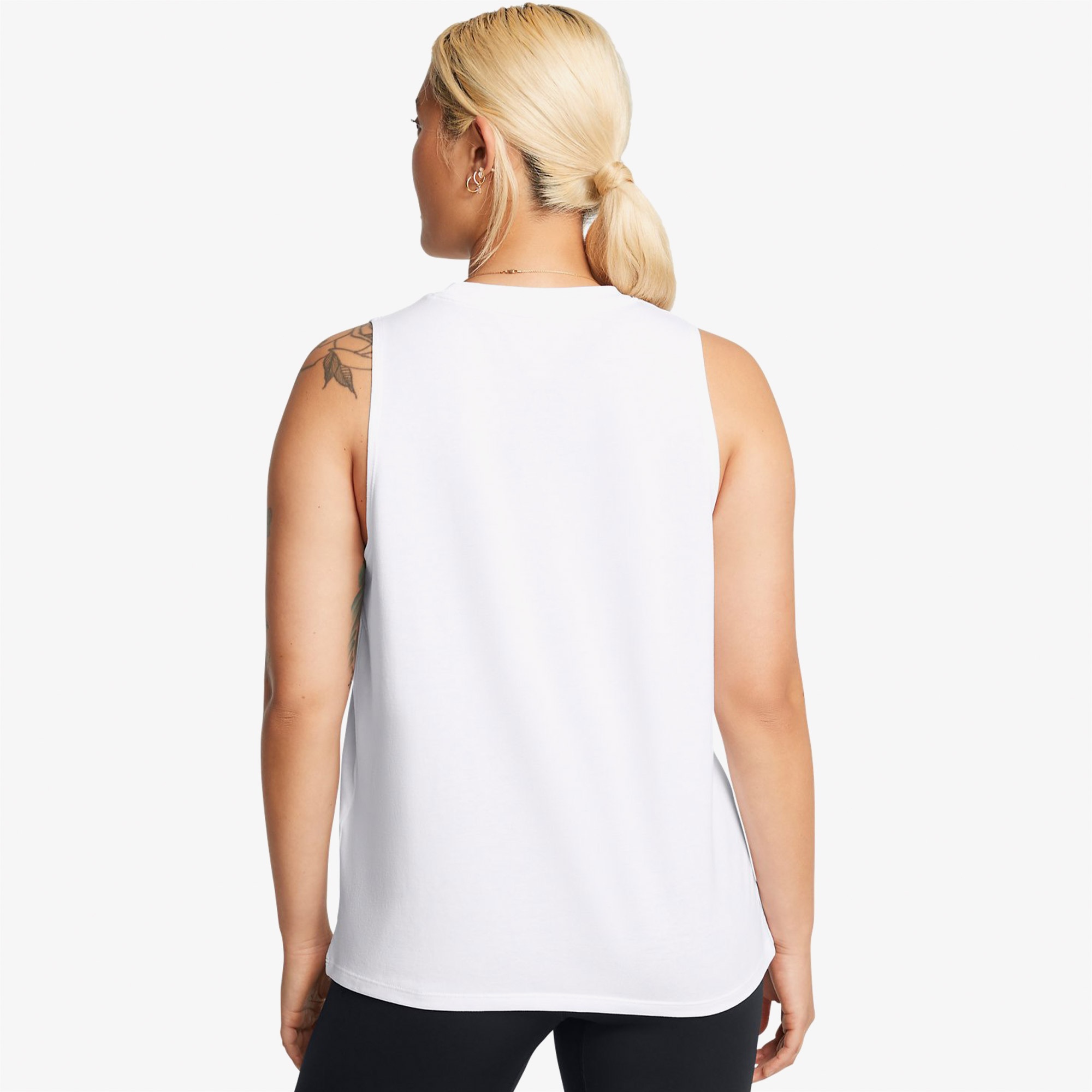 Under Armour Rival Muscle Kadın Beyaz Antrenman Atleti