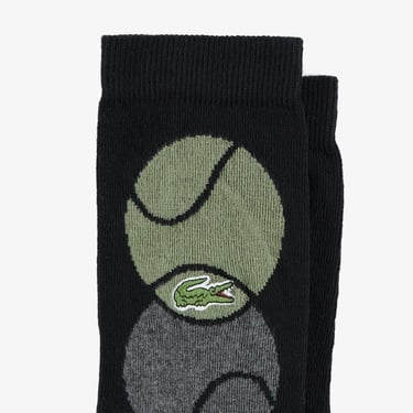 Lacoste Unisex Siyah Uzun Çorap