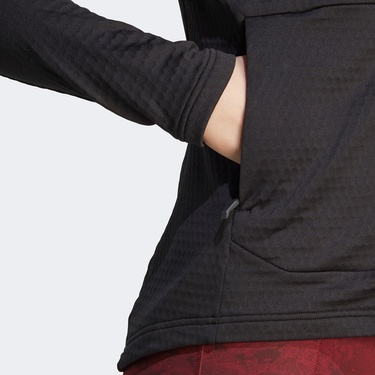  adidas Terrex Multi Light Fleece Full Zip Kadın Siyah Antrenman Üstü