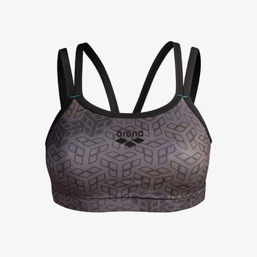  Arena Seamless Tank Kadın Gri Bra