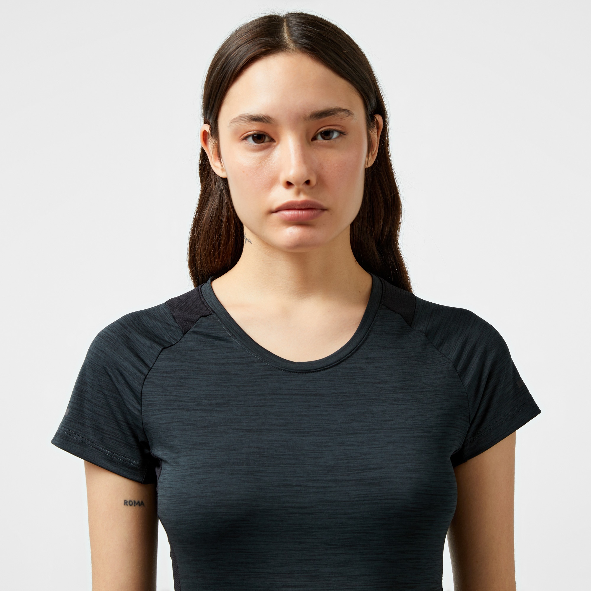 Energetics Evii SS Kadın Siyah Koşu T-Shirt