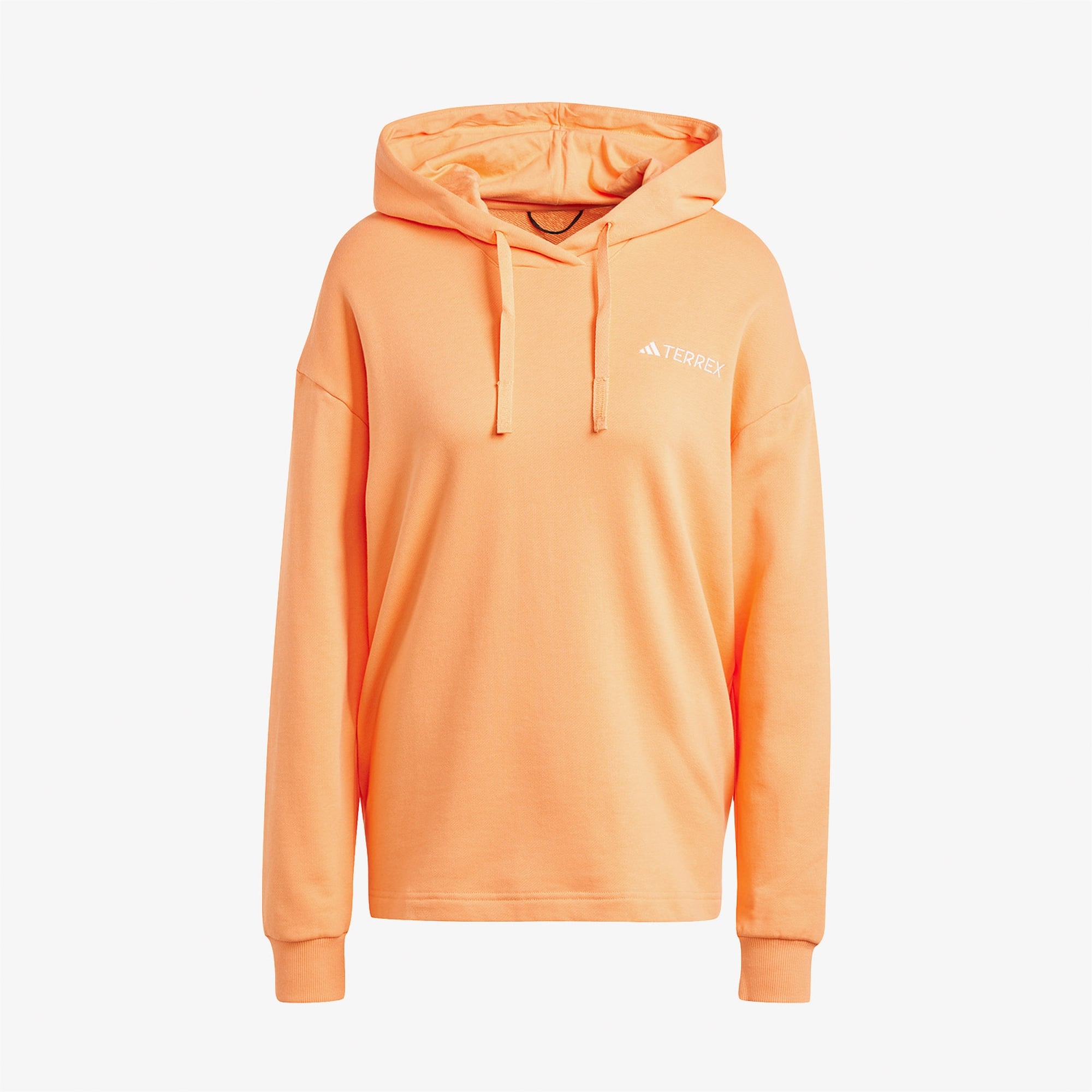 adidas Terrex Logo Kapüşonlu Kadın Turuncu Günlük Sweatshirt