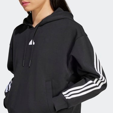  adidas Future Icons 3-Stripes Kadın Siyah Günlük Sweatshirt