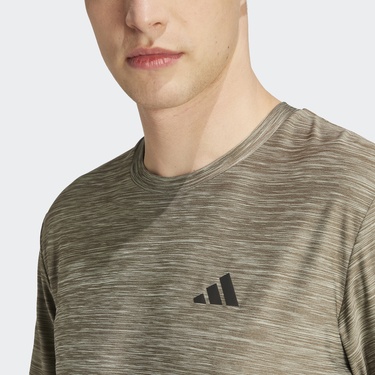 adidas Training Essentials Strech Training Erkek Yeşil Antrenman T-Shirt