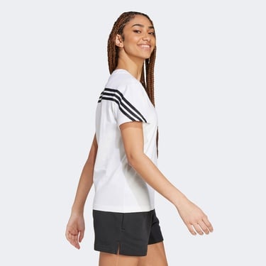  adidas Fi 3S Kadın Beyaz Günlük T-Shirt
