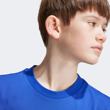  adidas TRAIN Çocuk Mavi Günlük T-Shirt