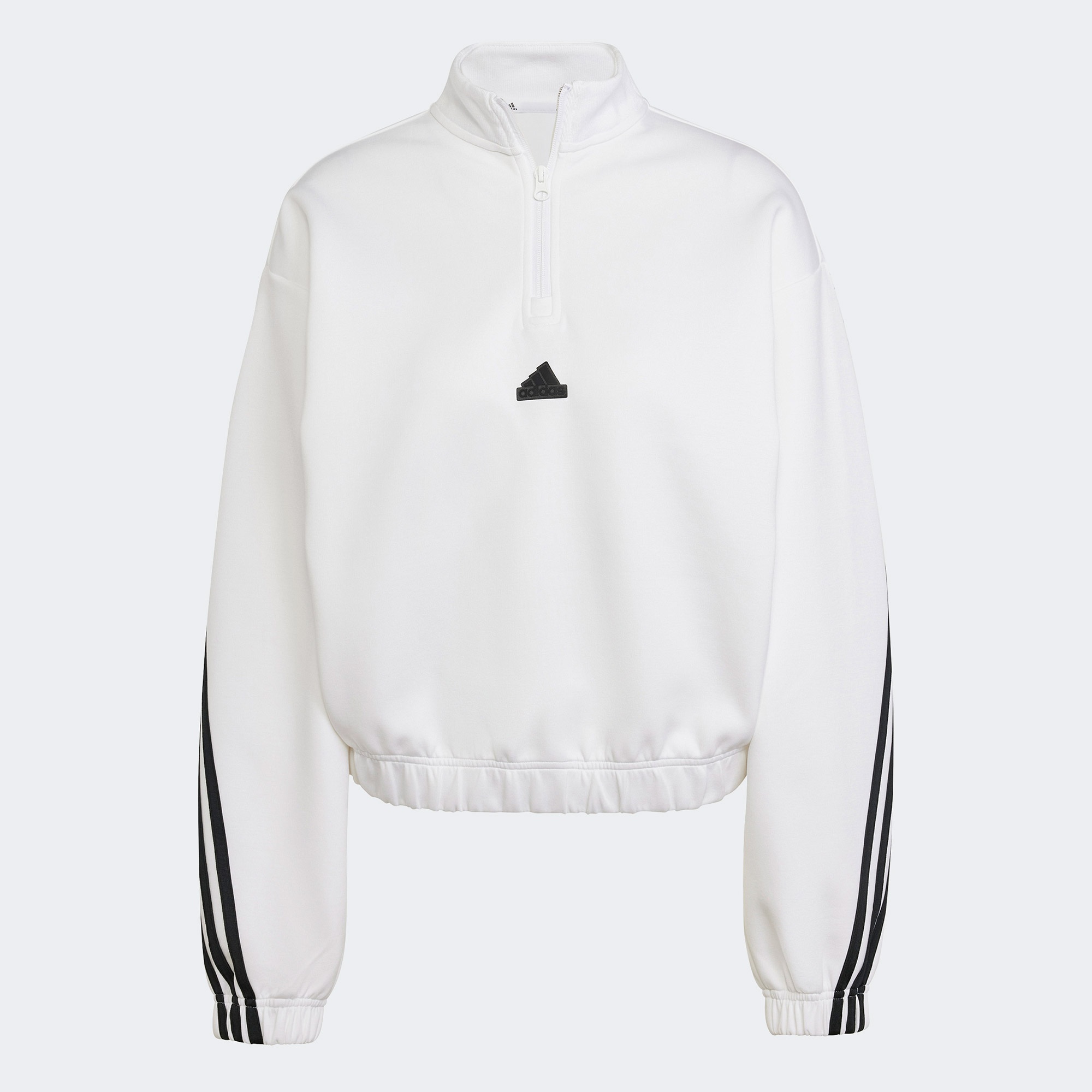 adidas Future Icons 3S 1/4 Zip Kadın Beyaz Günlük Sweatshirt